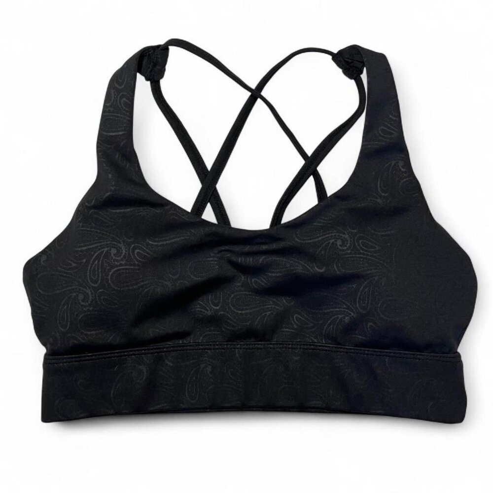 ZYIA Paisley Light n Tight Strappy Workout Activewear Sports Bra